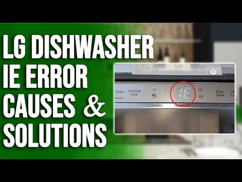 LG Dishwasher IE Error: Analyzing Origins, Remedies, and Effective Fixes (Resolve the Challenge)