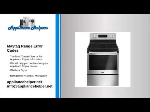 Maytag Range Error Codes