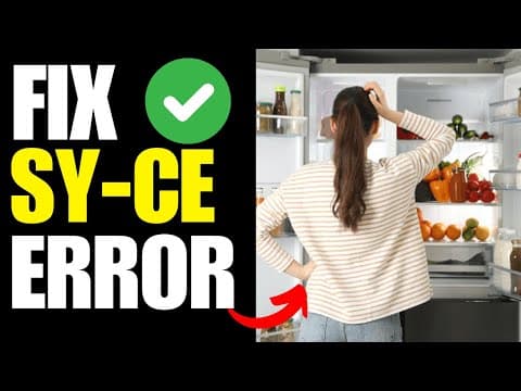 frigidaire refrigerator error code SY-CE - How To Fix