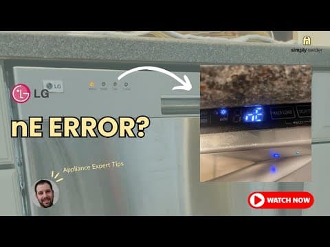 LG Dishwasher nE Error? DON'T Call Repair! (Save $200+)