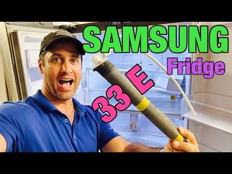 This Samsung Refrigerator Is Flashing The 33E Fault Code | Quick Ice tube Heater Fix | RF260BEAESR