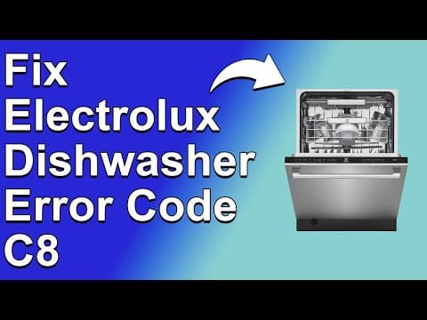 Electrolux Dishwasher Error Code C8 (Rinse Pump Problem - How To Fix Error Code C8)