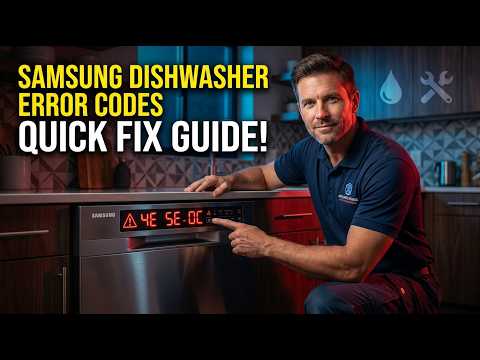 Samsung Dishwasher Error Codes Explained | Fix 4E, 5E, OC, 1C & tC Errors Fast