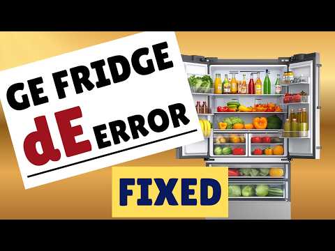 GE Fridge dE Error Code FIXED – Defrost System