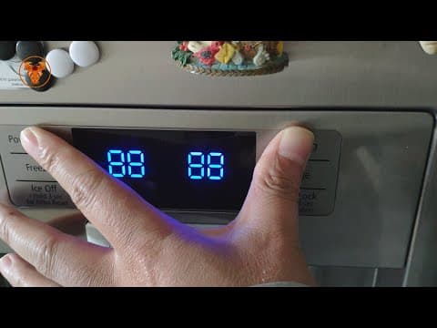 Samsung RSG5UCRS American Fridge Freezer Show 88 After Power Cut Caused by Lightning (solved)