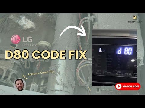 LG Dryer D80 Code? Check THIS Before It's Too Late (Fire Risk!)