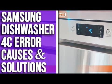 Samsung Dishwasher 4c Error – Exploring Origins, Solutions, and Quick Fixes (Address the Issue)