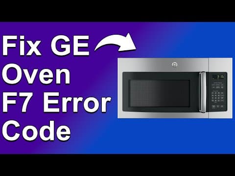 How To Fix GE Oven F7 Error Code (Meaning, Causes, And A Complete Guide To Fix It!)