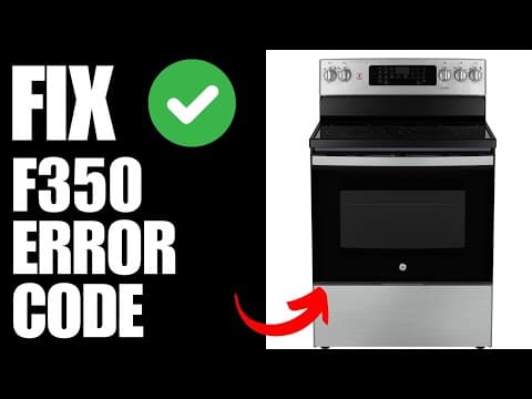 GE Oven f350 Error Code - How To Fix