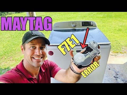 Maytag Washer won’t Stop Sensing | Throws F7E1 Error Code | We Rebuild a Shift Actuator