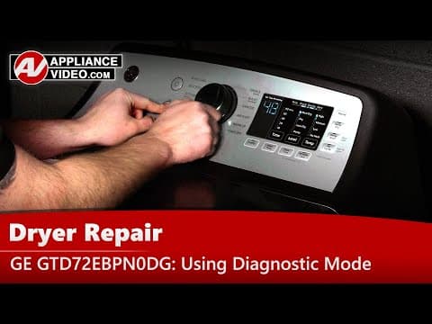 GE Dryer GTD72EBPN0DG - Diagnostic Mode &  Error Codes
