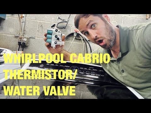 How to fix a whirlpool cabrio washer | quick codes check f3e2 | thermistor test | water valve change