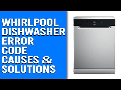 Whirlpool Dishwasher Error Code E1/F9: Understanding, Troubleshooting, and Resolving