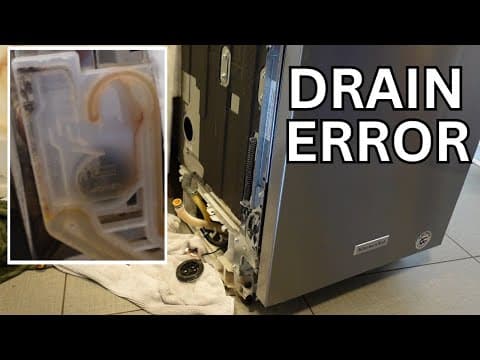 Dishwasher Drain Error - Kitchenaid, Maytag, Whirlpool