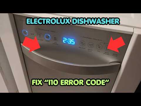 How To Fix Electrolux Dishwasher I10 Error Code?
