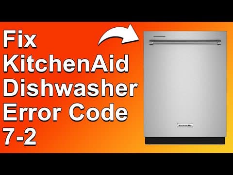 KitchenAid Dishwasher Error Code 7-2 (What Should You Do To Fix Error 7-2? - Best Solutions!)