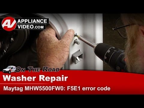 Maytag Washer Repair - Not Running F5E1 Error Code - Door Latch