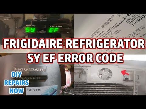 Frigidaire Gallery Refrigerator Flashing SY EF Error Code | Model FGHB2844LFE