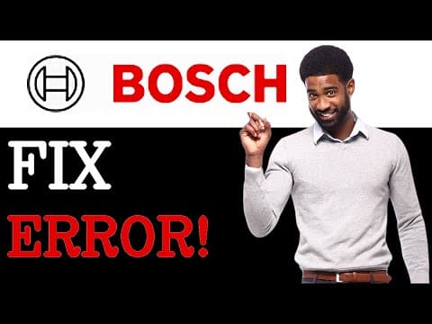 How To Fix Bosch Dryer E56 Error Code Meaning (2025)