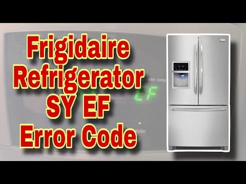 Frigidaire Refrigerator Flashing Sy EF | NOT Cooling | FGHB2844LFE