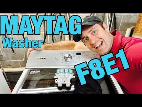 Why This MAYTAG Washer Is Flashing the LF & F8E1 Codes | Quick Water Valve Fix | MVWB765FW0