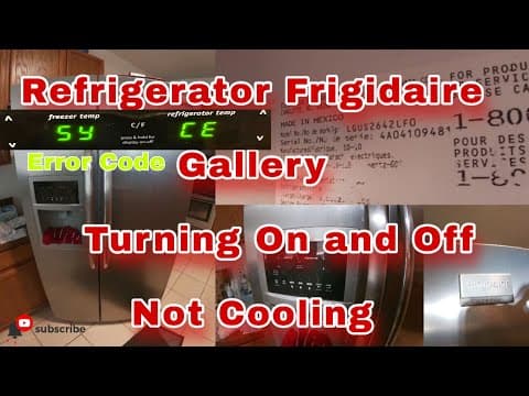 How to Fix Frigidaire Refrigerator SY CE Error Code | Refrigerator Not Cooling | Model LGUS2642LF0