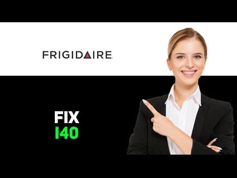 How To Fix Frigidaire Dishwasher I40 Error 2025