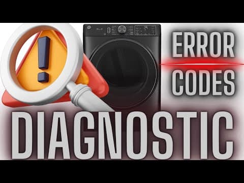 GE Dryer GFD85 Series: Diagnostic Mode & Error Code Solutions