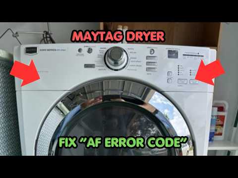 How To Fix Maytag Dryer AF Error Code?