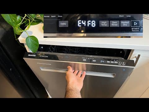 Maytag dishwasher f8e4 error code . Fixed