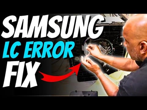 Samsung Dishwasher LC Error Code? Try This Simple Fix