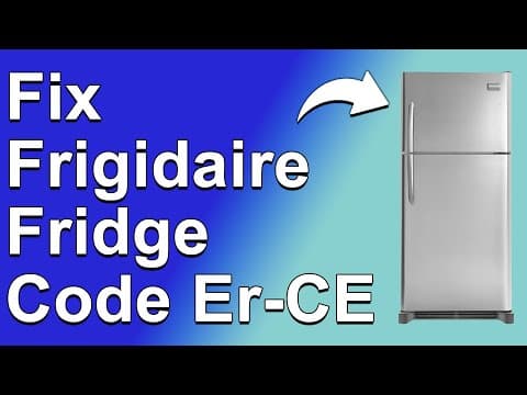 Frigidaire Fridge Code ER-CE (What Causes Error ER-CE And What Can You Do To Solve The Issue?)
