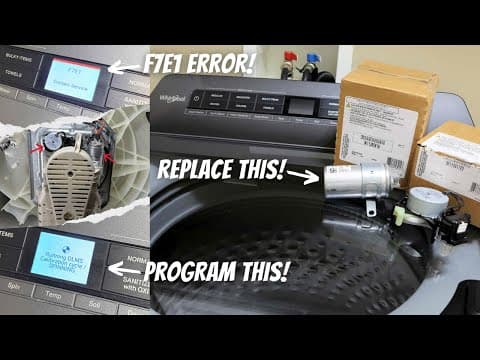 How to fix Whirlpool Washer F7E1 Contact Service Error (+Set Service Mode to Recalibrate Wash Cycle)