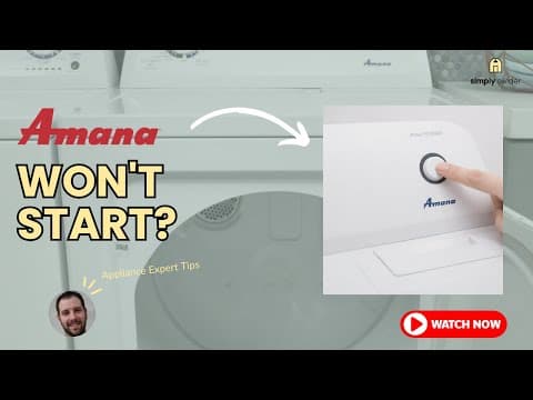 Amana Dryer Won't Start? 5 Fixes That Work (90% Success Rate!)