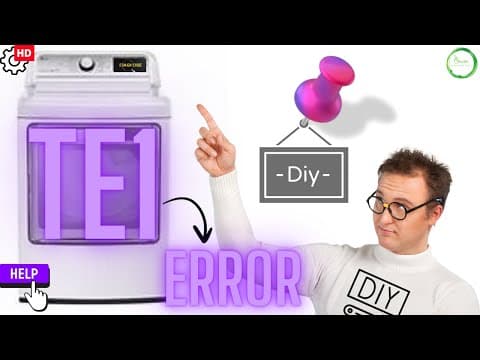 Avoid These Mistakes! Troubleshooting LG Dryer TE1 and TE2 Error Codes