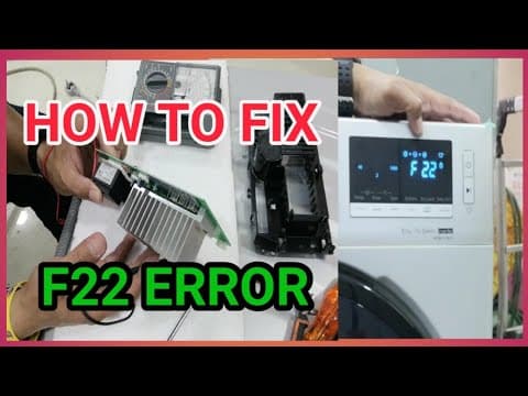 HOW TO REPAIR ERROR 22