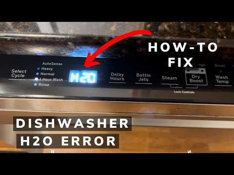 How to Fix Dishwasher H2O Error Fault