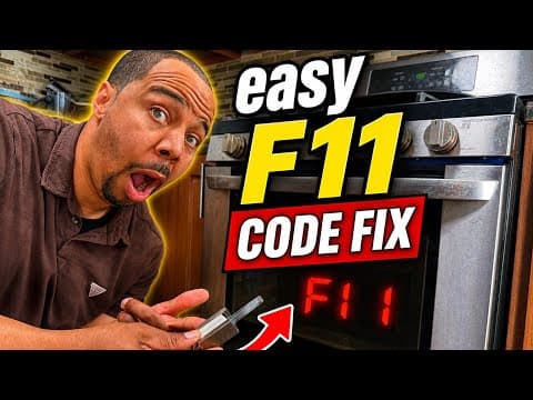 LG oven fix no heat F 11 code error how to ￼