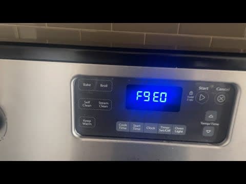 f9e0 error code whirlpool oven