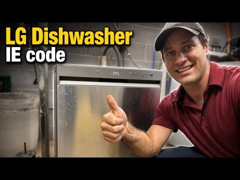 LG Dishwasher IE Error: Why It’s Not Filling!