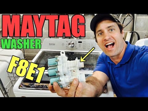 Why This Maytag Washer Isn’t Filling | Throwing F8E1 Long Fill Error | Water Valve Fix | MVWB865GW1