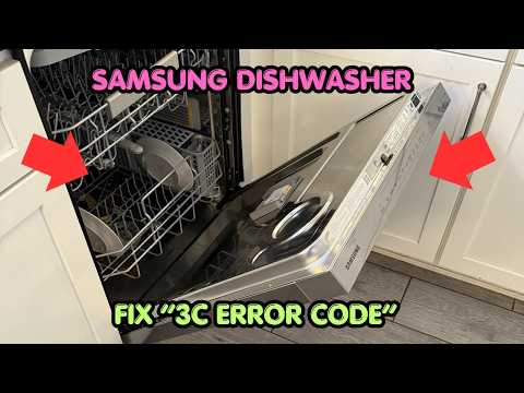 How To Fix Samsung Dishwasher 3C Error Code?