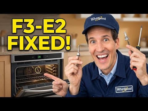 ✨ IS YOUR WHIRLPOOL SHOWING F3-E2? WATCH THIS ✨