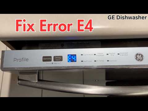 How to Fix E4 Error on GE Dishwasher + Replace Pump O-Ring | DIY Appliance Repair