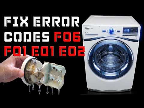 How to Repair a WHIRLPOOL DUET / MAYTAG WASHER MACHINE with error codes F01, F06, E01, E02