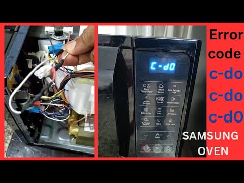 স্যামসাং ওভেন ইরোর কোড = C-do, C-20 # SAMSUNG Microwave Oven Error Code=C-do,C-20 #