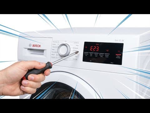 Bosch Washing Machine ERROR Code E23 Fix Now!