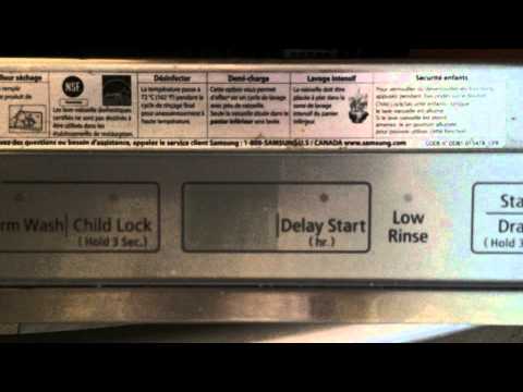 Samsung dishwasher IE error