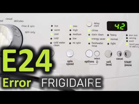 E24 Error Code SOLVED!!! Frigidaire Front Load Washer Washing Machine