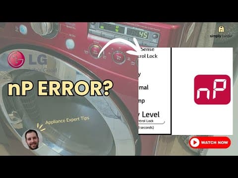 LG Dryer nP Error Code? 3 Solutions (70% Success!)